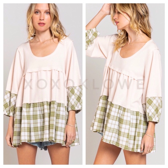 POL Tiered Babydoll Tunic Blouse - Picture 5 of 14